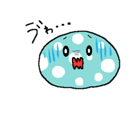 Polka-dots "mizutama-chan" sticker #1070158