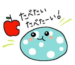 Polka-dots "mizutama-chan" sticker #1070165
