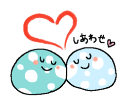 Polka-dots "mizutama-chan" sticker #1070173