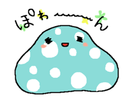 Polka-dots "mizutama-chan" sticker #1070178