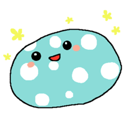 Polka-dots "mizutama-chan" sticker #1070181