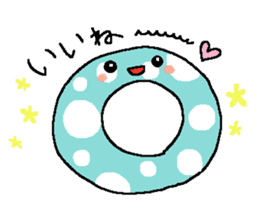 Polka-dots "mizutama-chan" sticker #1070183