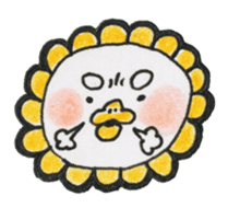 Sunflower head sticker #1070388