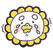 Sunflower head sticker #1070400
