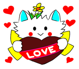 Pudding-chan kitten (Japanese) sticker #1070546