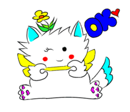Pudding-chan kitten (Japanese) sticker #1070556
