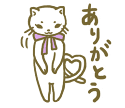 girly cat sticker #1070947