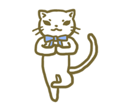 girly cat sticker #1070957