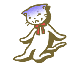 girly cat sticker #1070963