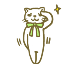 girly cat sticker #1070964