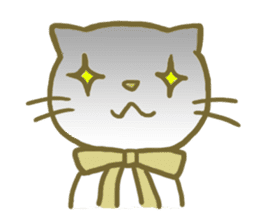 girly cat sticker #1070980