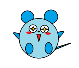 Round mouse sticker #1071307