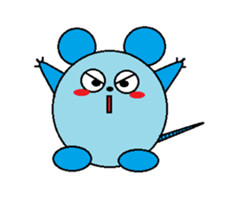 Round mouse sticker #1071308