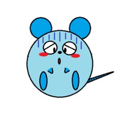 Round mouse sticker #1071310