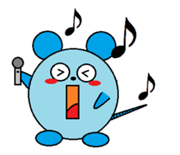 Round mouse sticker #1071311