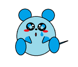 Round mouse sticker #1071315