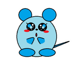 Round mouse sticker #1071323