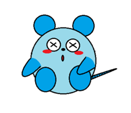 Round mouse sticker #1071324