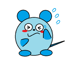 Round mouse sticker #1071330