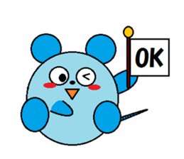 Round mouse sticker #1071335