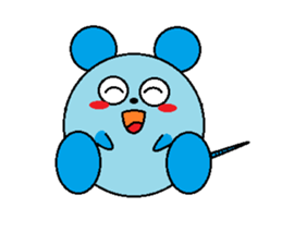 Round mouse sticker #1071345