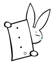 Hatausagi (a rabbit with a flag) sticker #1071644