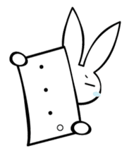 Hatausagi (a rabbit with a flag) sticker #1071644