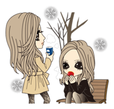 Valentine & Winter Girl sticker #1072397