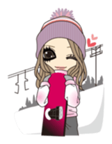 Valentine & Winter Girl sticker #1072398