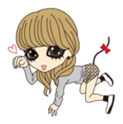 Valentine & Winter Girl sticker #1072400