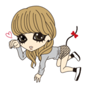 Valentine & Winter Girl sticker #1072400