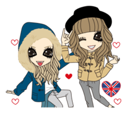 Valentine & Winter Girl sticker #1072402