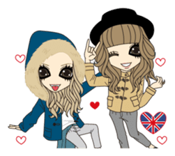Valentine & Winter Girl sticker #1072402