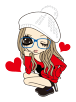 Valentine & Winter Girl sticker #1072403