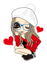 Valentine & Winter Girl sticker #1072403