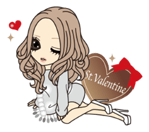 Valentine & Winter Girl sticker #1072404