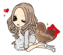 Valentine & Winter Girl sticker #1072404