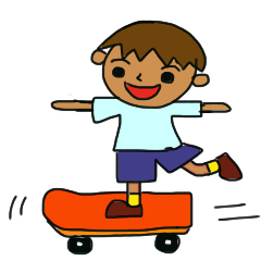 The boy advance toward the goal!