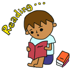 The boy advance toward the goal! sticker #1072706