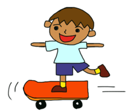 The boy advance toward the goal! sticker #1072707