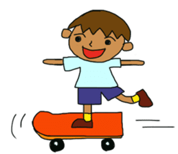 The boy advance toward the goal! sticker #1072707