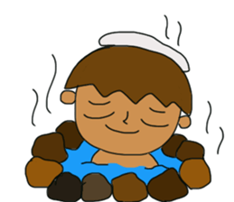 The boy advance toward the goal! sticker #1072709