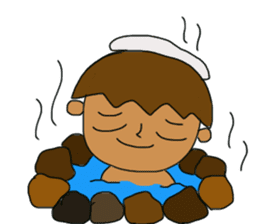 The boy advance toward the goal! sticker #1072709