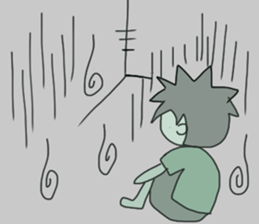 The boy advance toward the goal! sticker #1072711