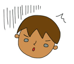 The boy advance toward the goal! sticker #1072712