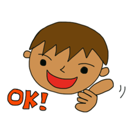 The boy advance toward the goal! sticker #1072713