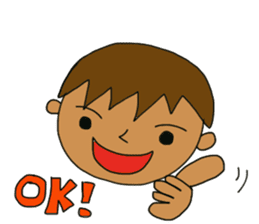 The boy advance toward the goal! sticker #1072713