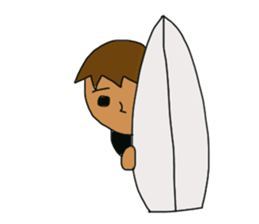 The boy advance toward the goal! sticker #1072715