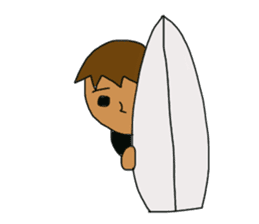 The boy advance toward the goal! sticker #1072715