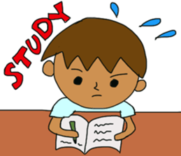 The boy advance toward the goal! sticker #1072716